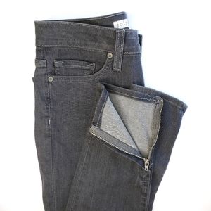 Joie Low Rise Straight Leg Ankle Zip Detail Jeans Gray Size 26/29